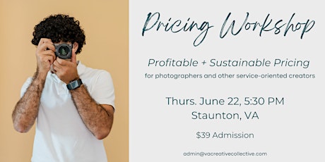 Pricing Workshop: Profitable + sustainable pricing for creative services