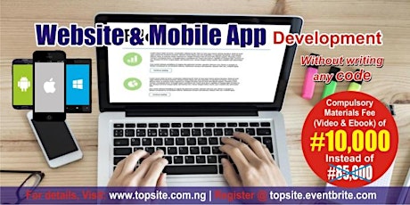 2 Days Training - Website & Mobile App Development without Coding primary image