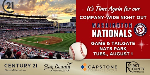 CENTURY 21 New Millennium Night Out at Nats Park: August 1, 2023