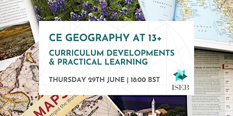 Hauptbild für Spring/Summer CPD Series 2023 | CE Geography at 13+