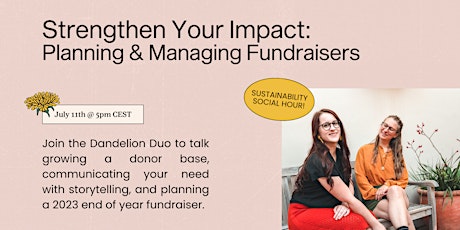 Strengthen Your Impact: Planning & Managing Fundraisers