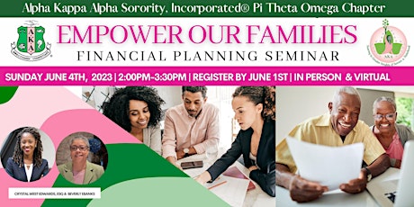 Empower Our Families - Financial Planning Seminar - FREE TO THE PUBLIC