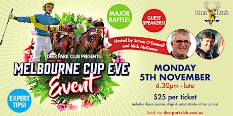 Melbourne Cup Eve Event! primary image