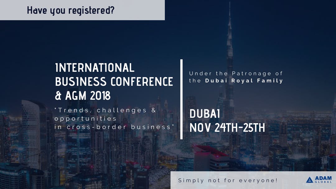 Ag International Business Summit 18 23 Nov 18 Ag International Business Summit 18 23 Nov 18