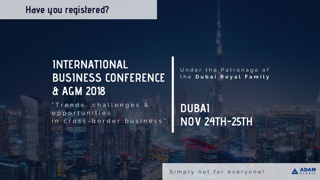 Ag International Business Summit 18 23 Nov 18