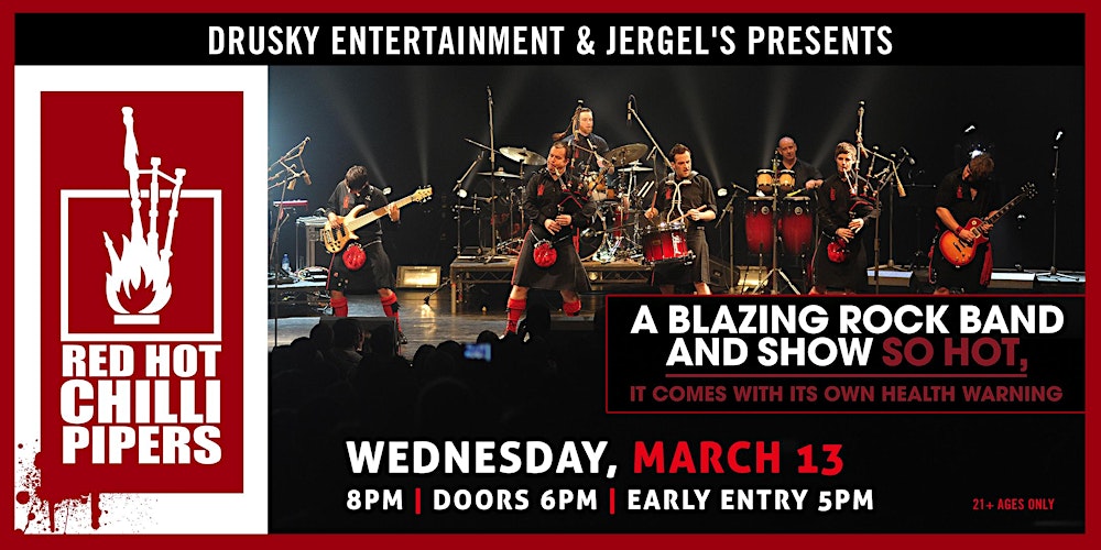 Hot Chilli Pipers Tickets, Wed, Mar 13, 2024 at 8:00 | Eventbrite