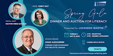 Literacy Nova Scotia's Spring Gala Dinner & Auction