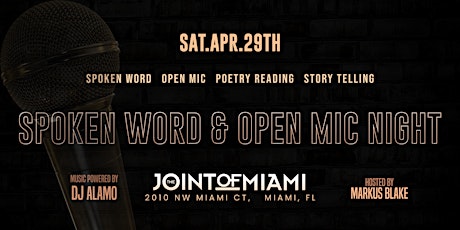 Spoken Word Poetry & Open Mic Night hosted by "Marcus Blake" primary image