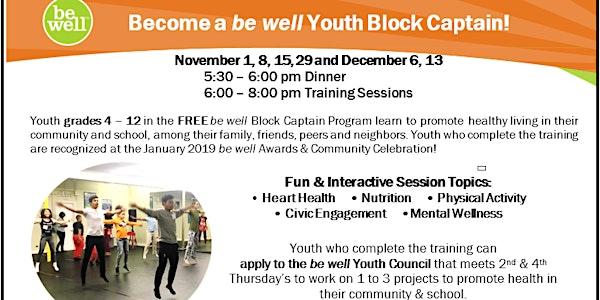be well Youth Block Captain Training