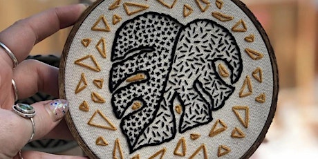 Craft Lake City Workshop: Monstera Embroidery