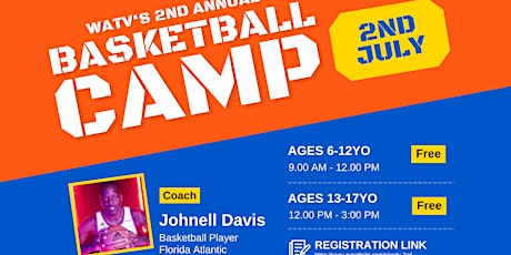 WATV 2nd Annual Basketball Camp Featuring Johnell Davis