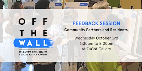 Off The Wall - Community Partners and Residents Feedback Session II primary image