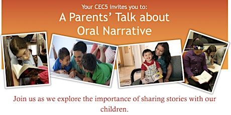 Your CEC5 invites you to: A Parents’ Talk about  Oral Narrative primary image