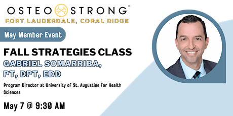Fall Strategies Class w/ Gabriel Somarriba, PT, DPT, EdD  primärbild