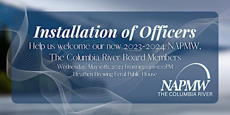 Imagen principal de Installation of Officers - NAPMW, The Columbia River