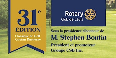 Classique de Golf du Club Rotary Lévis 2023 primary image