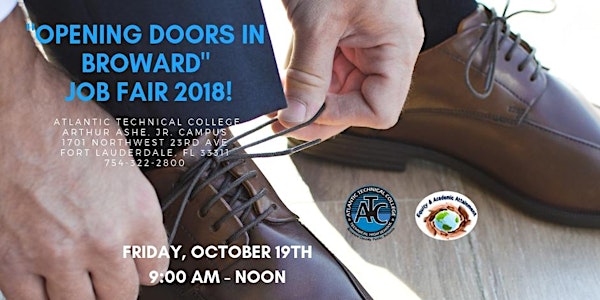 "OPENING DOORS IN BROWARD" COMMUNITY JOB FAIR 2018- STEP INTO A NEW JOB OR...