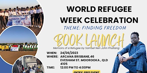 Memoirs of a Refugee Book Launch in Celebration of World Refugee Week primary image