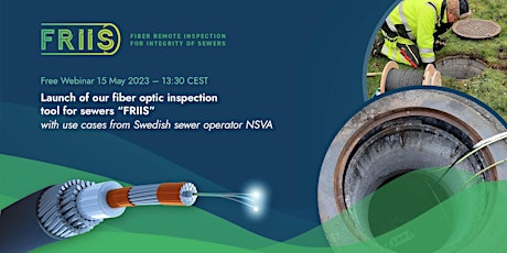Primaire afbeelding van Webinar: Product launch of fiber optic inspection tool for sewers "FRIIS"