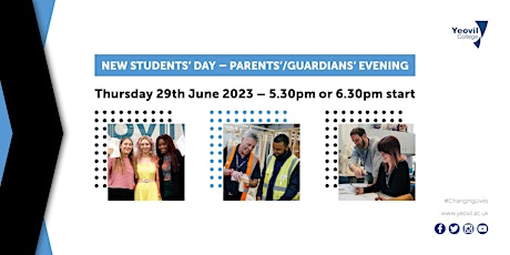 New Students' Day - Parents'/Guardians' Evening primary image