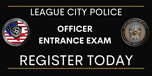 LEAGUE CITY POLICE DEPARTMENT OFFICER ENTRANCE EXAM  primärbild