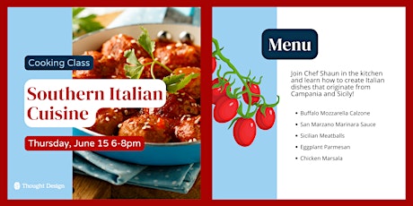 Cooking Class - Southern Italian Cuisine