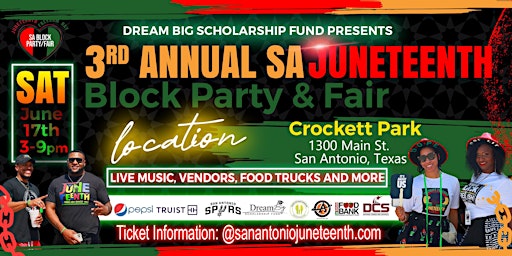 Imagem principal de 2023 San Antonio Juneteenth Block Party & Fair