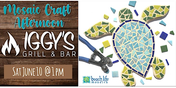Mosaic Craft Day at Iggy's in Fruit Cove
