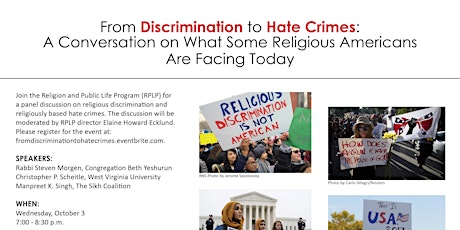 From Discrimination to Hate Crimes: A Conversation on What Some Religious Americans Are Facing Today primary image