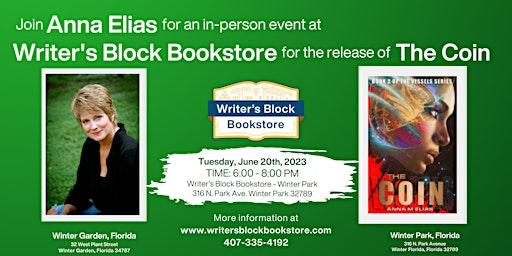In-Person Book Signing with local author Anna Elias primary image
