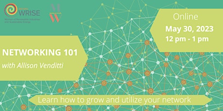 Imagen principal de WRISE Ontario: Networking 101