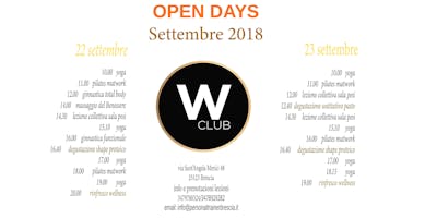 OPEN DAYS LEZIONI A PORTE APERTE OPEN DAYS LEZIONI A PORTE APERTE