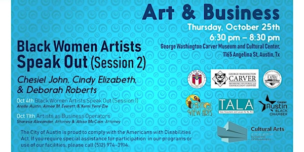 Art & Business: Black Women Artists Speak Out (Session 2)