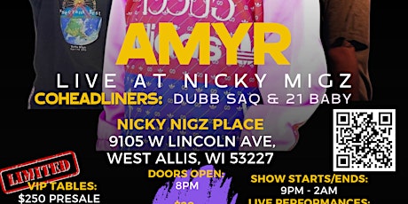AMYR LIVE at Nicky Migz