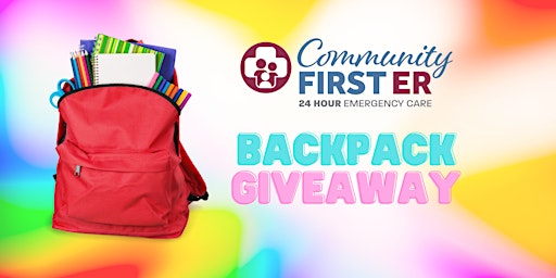 Backpack Giveaway primary image