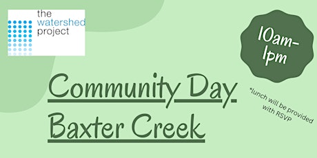 Community Work Day with the Green Collar Corps at Baxter Creek Bioswale primary image