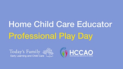 Home Child Care Educator Professional Play Day primary image