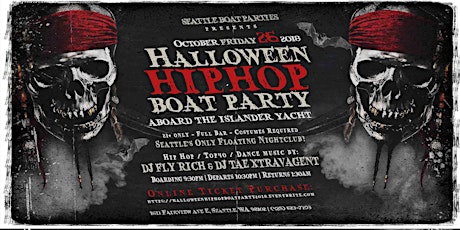Halloween Hip Hop Boat Party 2018 primary image