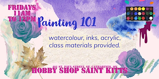 Primaire afbeelding van Painting 101: Practice techniques that explore all painting mediums