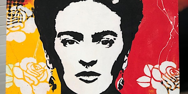 Frida Two Color Canvas Paint and Sip Brisbane 18/10/18