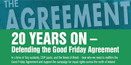 Sinn Féin Fringe Meeting at #Lab18 - Defending The Good Friday Agreement primary image