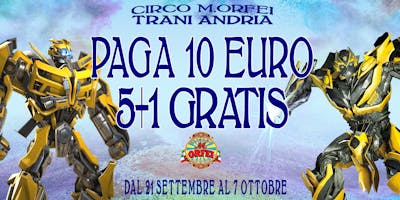 Il Circo M.Orfei a TRANI ANDRIA A 10 EURO Il Circo M.Orfei a TRANI ANDRIA A 10 EURO