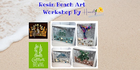 Resin Beach Art Workshop at CraftRoots Brewing