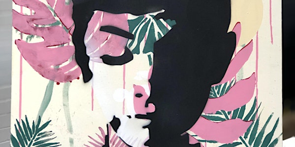 Face with Leaves Paint and Sip Brisbane 19/10/18