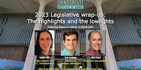 Imagem principal do evento Legislative wrap-up: What went down at the Capitol in 2023 (Maui)