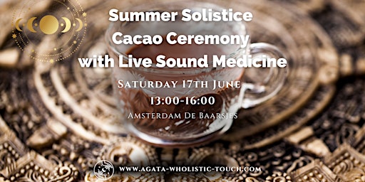Summer Solistice Cacao & Sound Medicine Ceremony, Saturday 17th June primary image