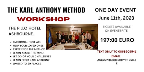 EMOTIONAL FIRST AID WORKSHOP - LEARN THE KARL ANTHONY METHOD