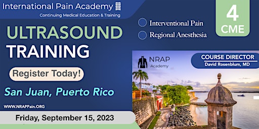 Imagem principal do evento Regional Anesthesia and  Pain  Ultrasound CME  Workshop- San Juan, PR