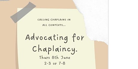 Advocating for Chaplaincy 7-8