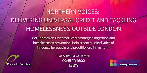 Northern Voices: Delivering Universal Credit and tackling homelessness